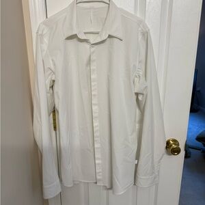 Lululemon Athletica White Men's Button Down Shirt